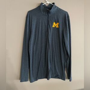 Michigan Wolverines 1/4 zip pullover NWT